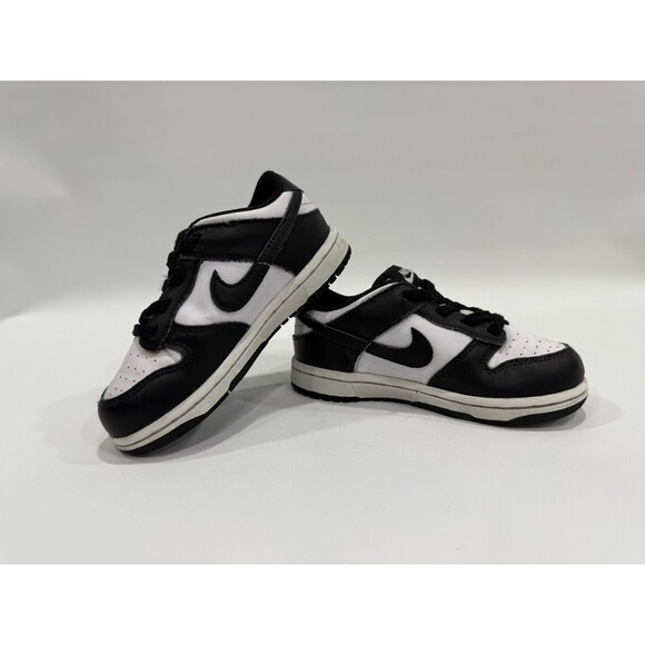 Nike Dunk Low “Panda” White Black CW1589-100 Baby / Toddler Size 9C - Picture 3 of 10